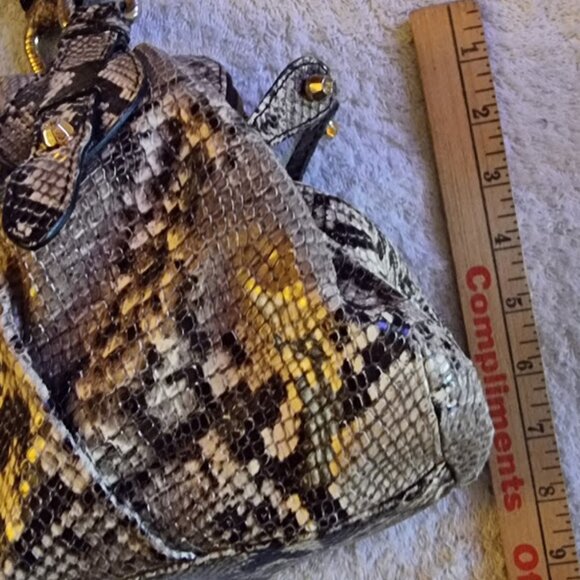 Stuart Weitzman Python Leather Shoulder Bag - Picture 7 of 10